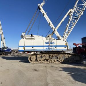 Grue Soilmec SC100 avec engin de battage rotatif RT40