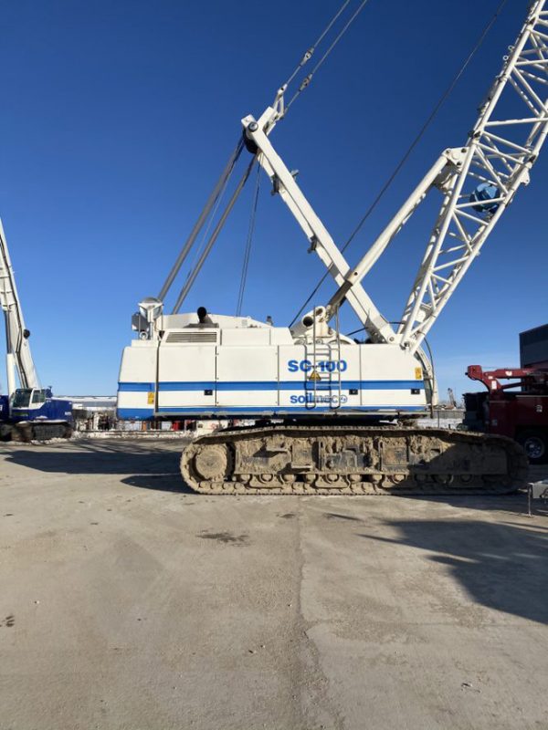 RT100ロータリー杭打ちリグを搭載したSoilmec SC40クレーン