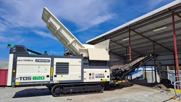 Terex Ecotec TDS 820 papiervernietiger met lage snelheid