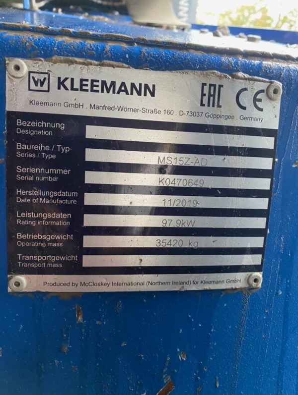 Kleemann MS 15 Z Screen