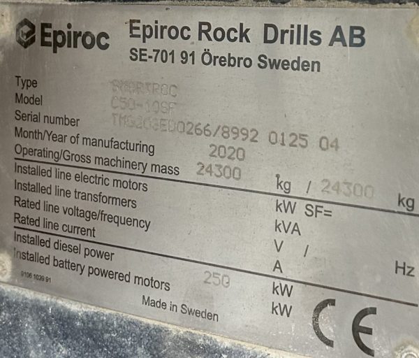 Atlas Copco (Epiroc) SmartROC C50-10SF Rock Drill