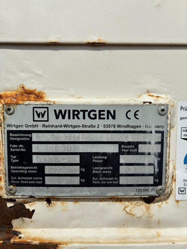 Wirtgen W 100 CFi Road Planer