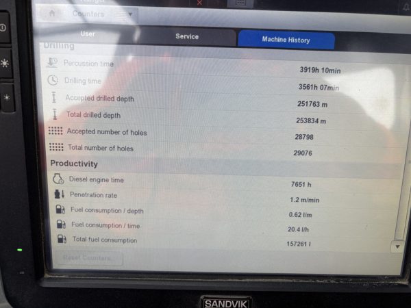 Sandvik DX800 S5 Rock Drill