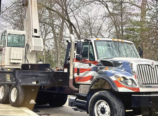2012 National 1400a Mounted on 2012 International Boom Truck