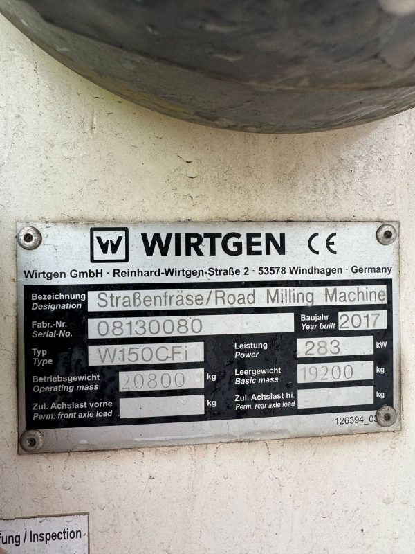 Wirtgen W 150 CFi Road Planer Wirtgen W 150 CFi Road Planer